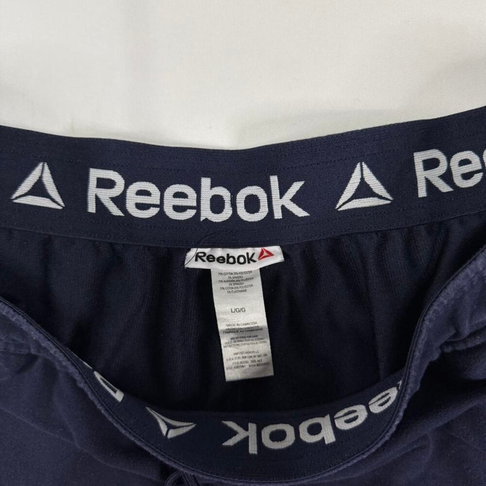 Rebook Navy Blue Joggers Sweatpants Size Large - Picture 4 of 6